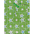 Nekupto Gift paper bag 14 x 11 x 6.5 cm Green stars 1 piece 016 50 BS
