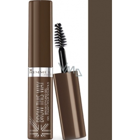Rimmel London Brow This Way Brow Styling gel for eyebrows 003 Dark Brown 5 ml