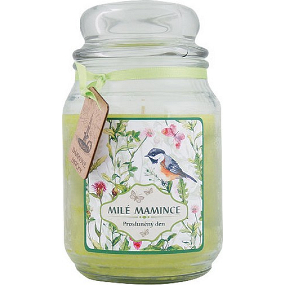 Bohemia Gifts Dear mother scented gift candle in glass burning time 105-120 hours 510 g