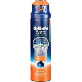 Gillette Fusion ProGlide Sensitive Active Sport 2 in 1 shaving gel, for men 170 ml