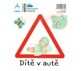 Arch Car sticker Child in car toddler baby boy 15 x 17 cm