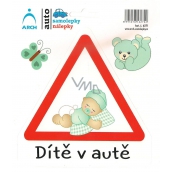 Arch Car sticker Child in car toddler baby boy 15 x 17 cm