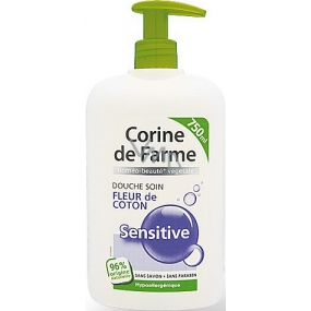 Corine de Farme Cotton Sensitive Shower Gel with dispenser 750 ml