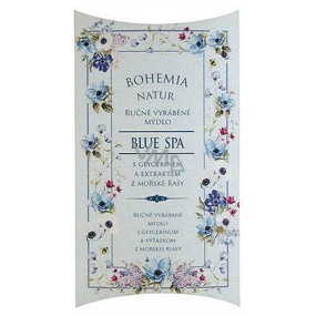 Bohemia Gifts Blue Spa with glycerin Seaweed extract handmade toilet soap in a 100 g paper box