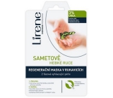 Lirene Velvet soft hands 3% urea 2 phase peeling and regenerating mask in gloves