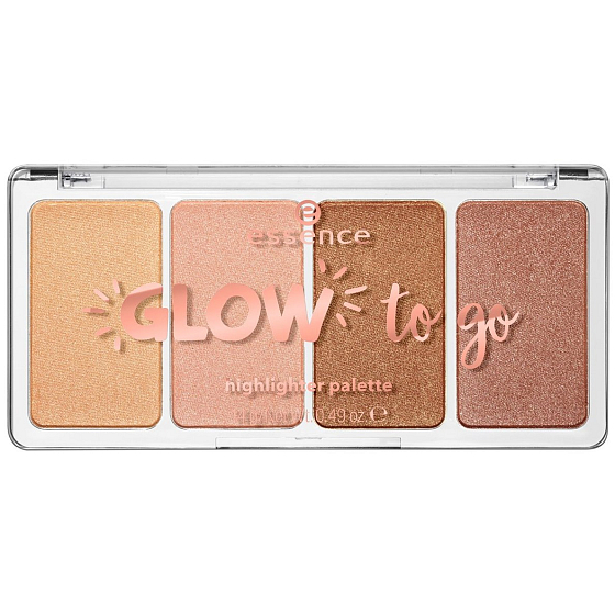 Essence Glow To Go Brightening Palette 10 Sunkissed Glow 14 g