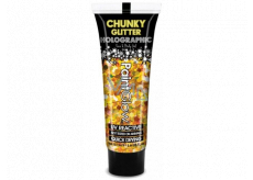 Glitter on body UV Chunky Holographic - golden mix