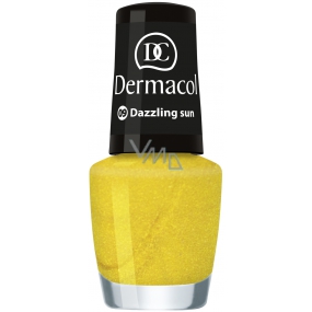 Dermacol Nail Polish Mini Summer Collection nail polish 09 Dazzling Sun 5 ml