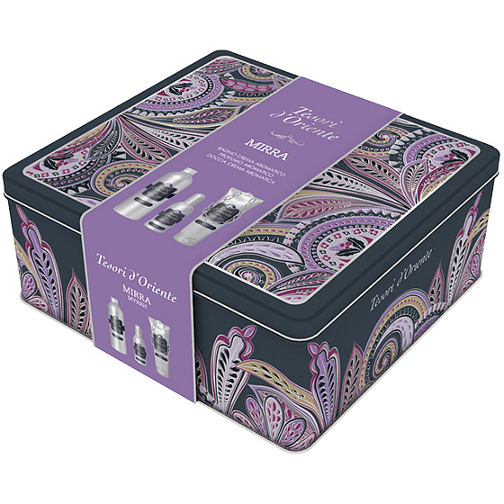 Tesori d Oriente Mirra perfumed water for women 100 ml + shower gel 250 ml + bath foam 500 ml, gift set