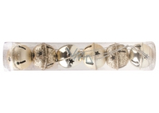 Jingle bells in box 3 cm, 6 pcs