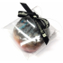 Fragrant Poppy Glycerin Massage Soap with a Sponge Infused with Yves Saint Laurent - Black Opium Perfume Scent in Black-Orange Color 200 g