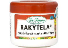 Dr. Popov Rakytela Sea buckthorn ointment with Aloe Vera soothes, moisturizes normal and dried skin, also suitable for care of scars, burns and frostbite 50 ml