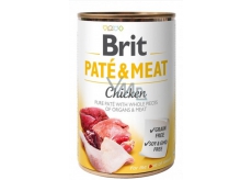 Brit Paté & Meat Chicken and beef pure meat paté complete dog food 400 g