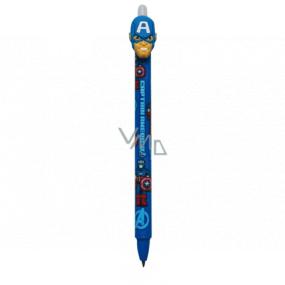 Colorino Rubber pen Captain America blue, blue refill 0.5 mm