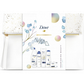 Dove Nourishing Deeply nourishing shower gel for women 250 ml + solid soap 100 g + antiperspirant spray 150 ml + body lotion 250 ml + hair shampoo 250 ml, cosmetic set