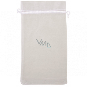 Organza bag white 15 x 27 cm