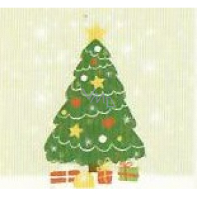 Nekupto Christmas gift cards Tree 6.5 x 6.5 cm 6 pieces