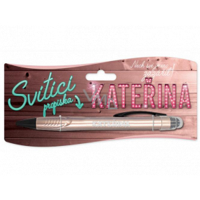 Nekupto Glowing pen named Kateřina, touch tool controller 15 cm