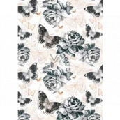 Ditipo Gift wrapping paper 70 x 100 cm White with bow ties 2 sheets
