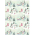Ditipo Gift wrapping paper 70 x 100 cm Christmas light green - snowman + teddy bears 2 sheets