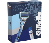 Gillette Skinguard razor 1 piece + Skinguard Sensitive shaving gel 200 ml, cosmetic set for men