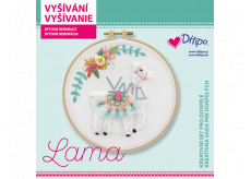 Ditipo Kreativní set pro dospělé - Vyšívání Lama 22 x 22 x 2,5 cm