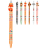 Colorino Rubberized pen Little Foxes orange, blue refill 0,5 mm