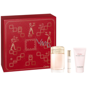 Cartier Baiser Volé eau de parfum 100 ml + body lotion 50 ml + eau de parfum 10 ml miniature, gift set for women