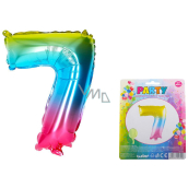 Wiky Inflatable rainbow balloon number 7, 40 cm