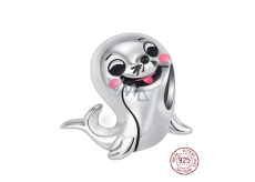 Charm Sterling silver 925 Sea lion, bead on bracelet animal