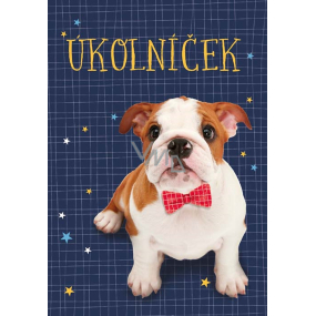 Ditipo Dog with red bow tie workbook A6