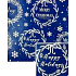 Nekupto Christmas gift wrapping paper 70 x 200 cm Dark blue, Merry & Bright
