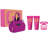 Versace Bright Crystal Absolu eau de parfum 90 ml + body lotion 100 ml + shower gel 100 ml + handbag, gift set for women