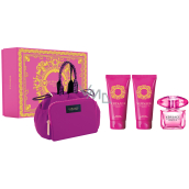 Versace Bright Crystal Absolu eau de parfum 90 ml + body lotion 100 ml + shower gel 100 ml + handbag, gift set for women