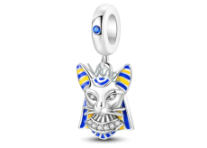 Charm Sterling silver 925 Ancient Egyptian cat, travel bracelet pendant