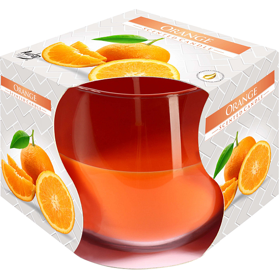 Bispol scented candle in glass orange, 100 g