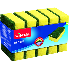 Vileda Tip Top Dish Sponge, 5 pcs