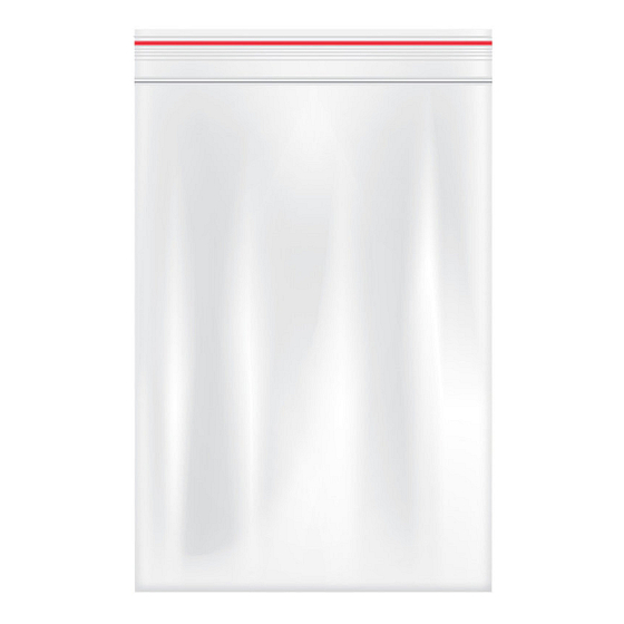 Press Quick closure bags, 50 µm transparent 17 x 12 cm 100 pieces