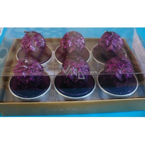 Admit Candy Box Metal Purple Violet Ball 6pcs
