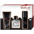 Replay Man eau de toilette 30 ml + shower gel 50 ml + deodorant spray 50 ml, gift set