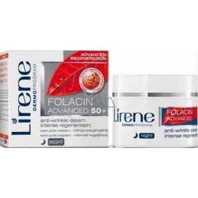 Lirene Folacin Advanced 50+ night cream against wrinkles-intensive regeneration 50 ml