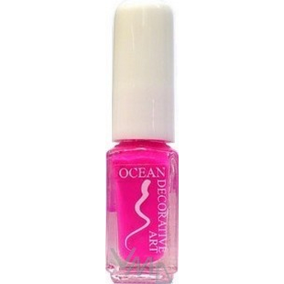Ocean Decorative Art decorating nail polish shade 40 pink neon 5 ml