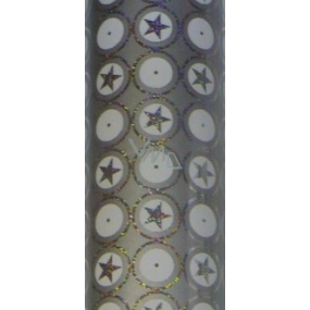 Zöllner Gift wrapping paper 70 x 150 cm Christmas tricolor with stars and glitter