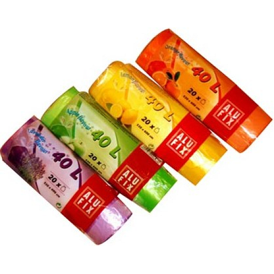 Alufix Aroma Orange Trash bags retractable with fruit aroma 40 liters, 53 x 60 cm, 20 pieces