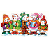 Window foil without glue singing snowmen stripe 43 x 22 cm