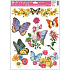 Window foil without glue butterflies and flowers Type 2 42 x 30 cm