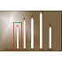 Lima Gastro Church Smooth Candle white long 21 x 300 mm 1 piece