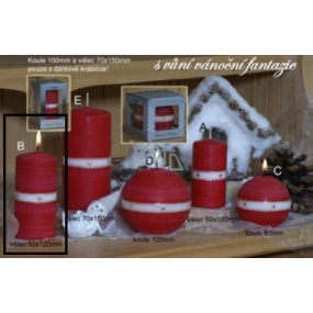 Lima Aura Christmas Fantasy Scented Candle Red Cylinder 60 x 120 mm 1 Piece