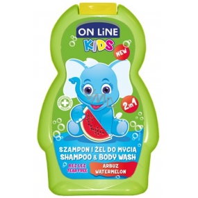 On Line Kids Melon 2in1 shower gel and shampoo 250 ml