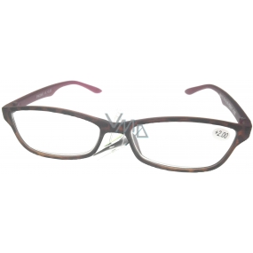 Berkeley Reading glasses +2.0 plastic brown frames, burgundy 1 piece ER4133